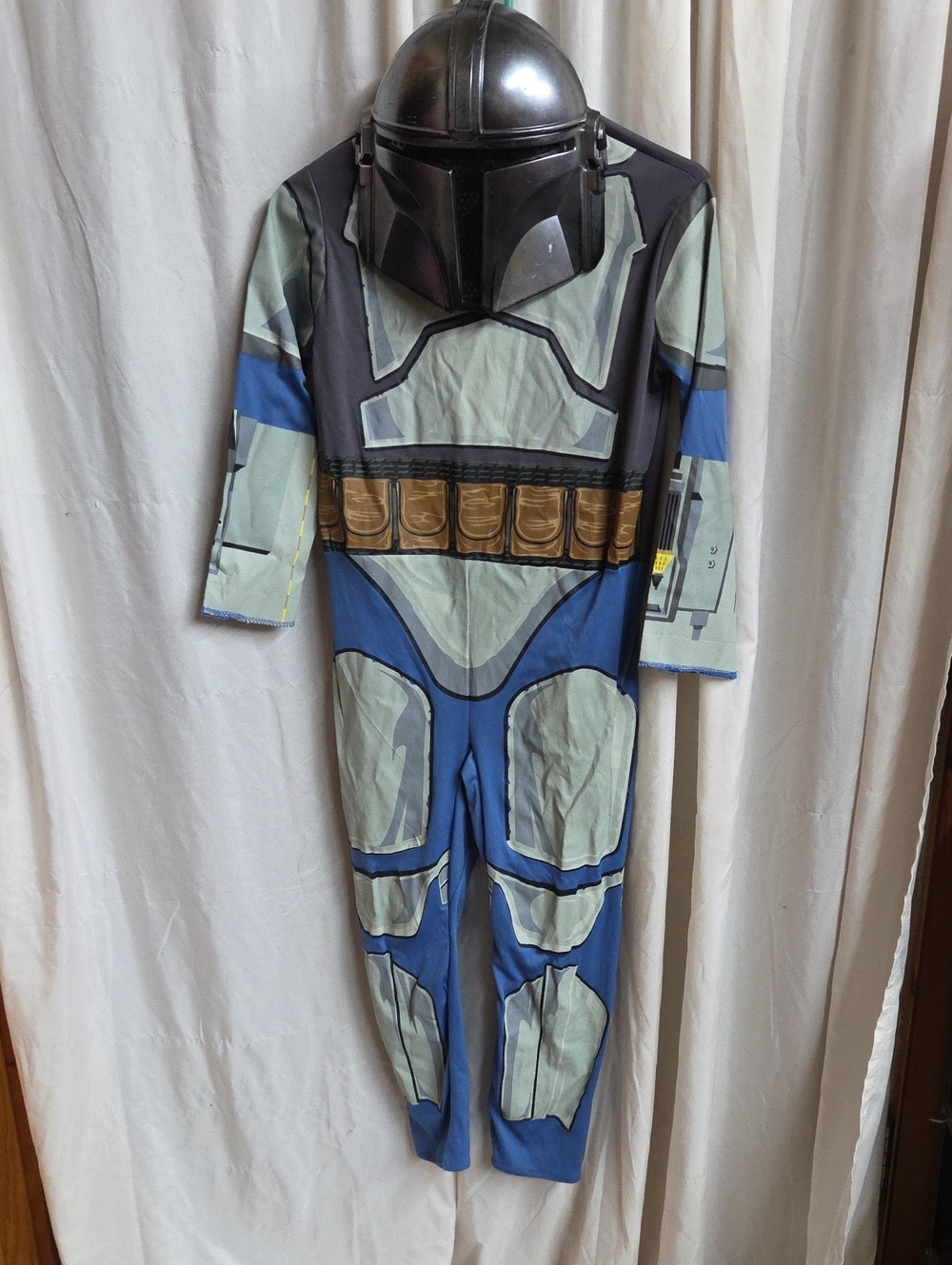 Star Wars Mandalorian Costume Jumpsuit Child Size Large 10-12